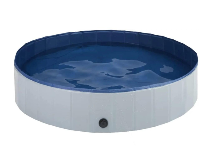 Piscina pieghevole per esterni blu 120x30 cm